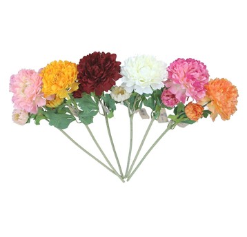 Kwiaty z materiałów włókienniczych mix 56cm