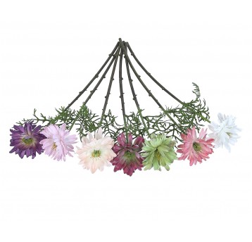 Kwiaty z materiałów włókienniczych mix kol.43cm