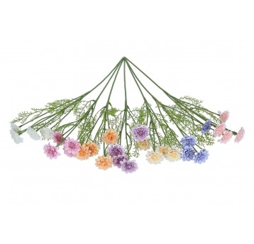 Kwiaty z materiałów włókienniczych mix kol.48cm