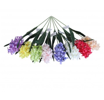 Kwiaty z materiałów włókienniczych mix kol.48cm