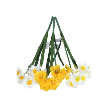 Kwiaty z materiałów włókienniczych mix kol.50cm