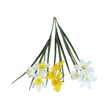 Kwiaty z materiałów włókienniczych mix kol.58cm