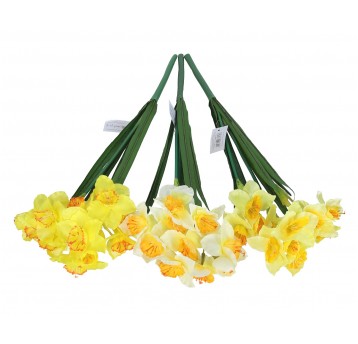 Kwiaty z materiałów włókienniczych mix kol.58cm