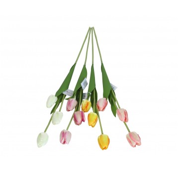 Kwiaty z materiałów włókienniczych mix kol.66cm
