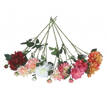 Kwiaty z materiałów włókienniczych mix kol. 75cm
