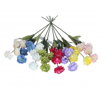 Kwiaty z materiałów włókienniczych mix kol.75cm