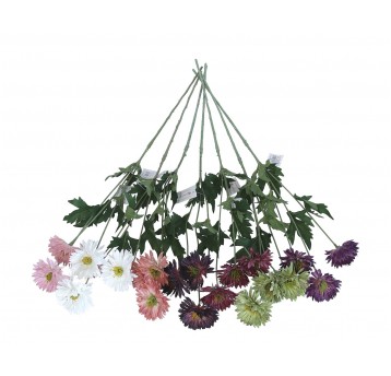 Kwiaty z materiałów włókienniczych mix kol 76cm