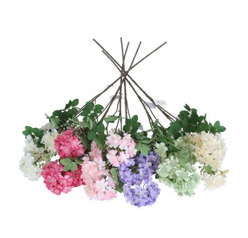 Kwiaty z materiałów włókienniczych mix kol 92cm