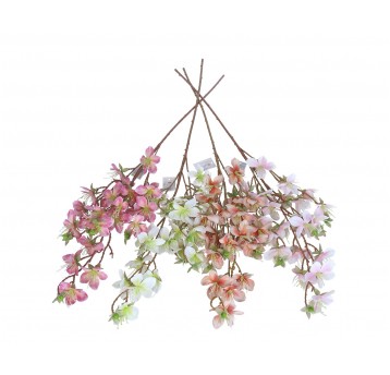 Kwiaty z materiałów włókienniczych mix kol.96cm