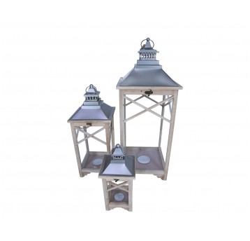 Latarnia naturalna s/3 82cm/29cm/29cm