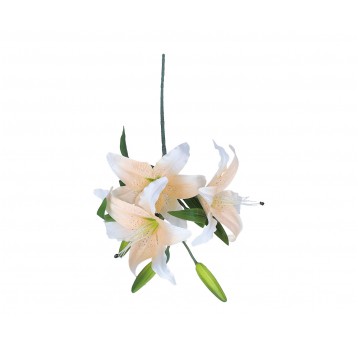 Lilia łososiowa na łodydze 3 kwiaty 80cm