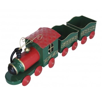 Lokomotywa ozdobna z metalu 75cm/14cm/14cm