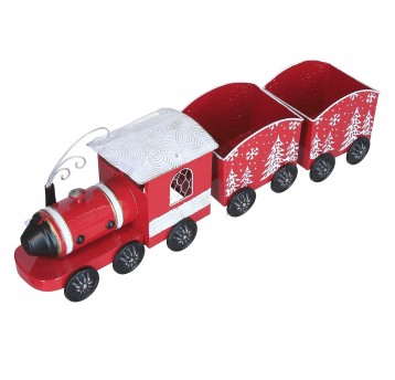 Lokomotywa ozdobna z metalu 75cm/14cm/14cm