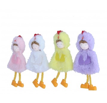 Maskotki do dekoracji mix kol. 12cm