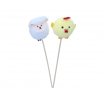 Maskotki wielkanocne na piku mix wzorów 30cm