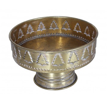 Metalowe naczynia na kompozycje śr 23cm/14cm