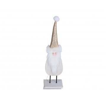 Mikolaj z bialą brodą 26cm /7cm