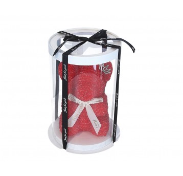 Miś w pudełku do kompozycji śr 18cm/27cm