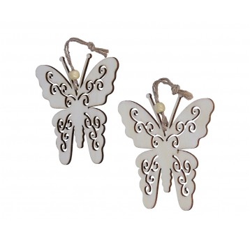 Motyl zawieszka z drewna op=2 szt 10cm/10cm