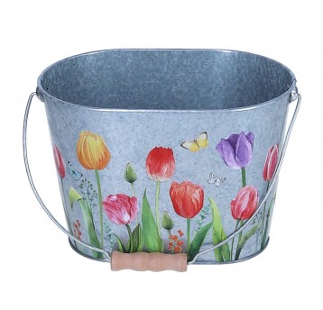 Naczynie metalowe na kompozycje 15cm/20cm/13cm