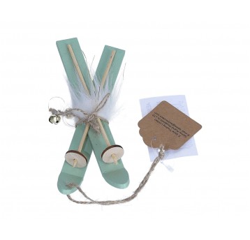 Narty zielone zawieszki 17cm/6cm