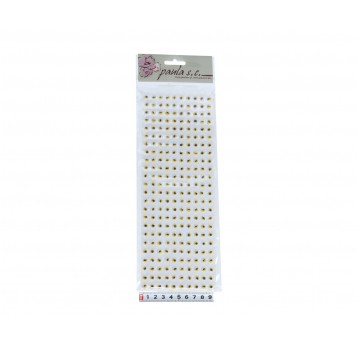 Oczy 24rz x10szt. 6mm żółte z rzęsami