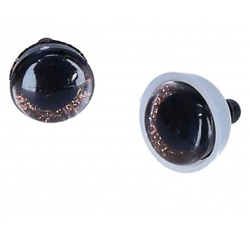 Oczy brazowe 16mm /cena za parę oczu/