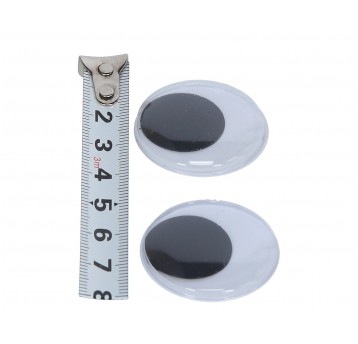 Oczy okr.z klejem 35mm op=400 szt.