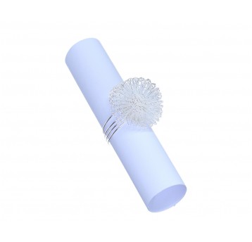 Ozdoba srebrna na serwetkę 7cm/5cm