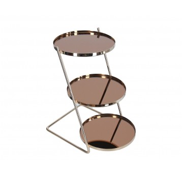 Patera zlota 3 poziomy śr 23cm/42cm