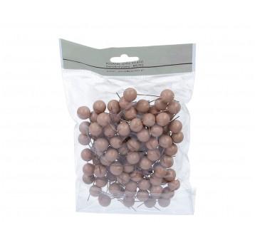 Perelki na piku bezowe op=100szt l 7cm śr15mm