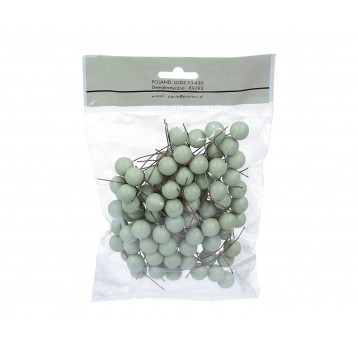 Perelki na piku zielone mat op=100szt l 7cm śr15mm