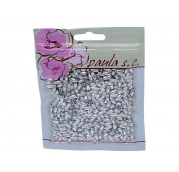 Perelki srebny ryz z dziurką 10mm