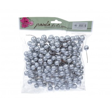 Perelki srebrne na piku 12mm op=140 szt