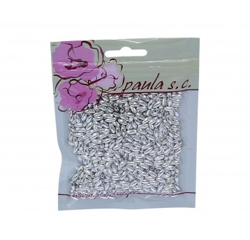 Perelki srebrny ryz z dziurką 10mm