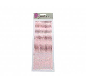 Półperełki 2mm 54rz. x 33szt. czerwone