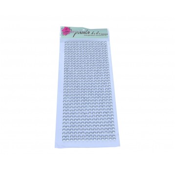 Półperełki 36rz x 14szt. srebro 6mm metal