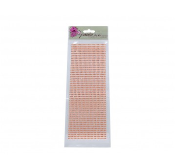 Półperełki 52rz x 27szt. pomarańczowe 3mm