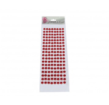 Pólperelki czerwone szklane rz18x8 10mm