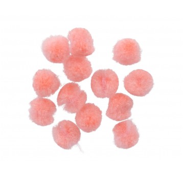 Pompony 1000 szt. brzoskwiniowe 1,5 cm