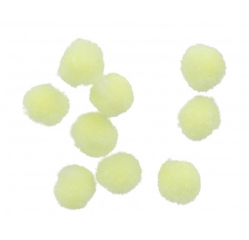 Pompony 1000 szt. budyniowe 1,5 cm