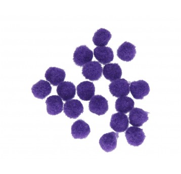 Pompony 2000 szt. c. fiolet 1 cm