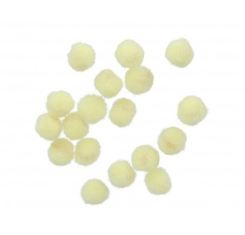 Pompony 2000 szt.j. żółte 1 cm