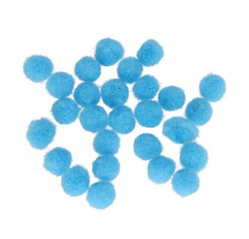 Pompony 2000 szt. niebieskie 1cm