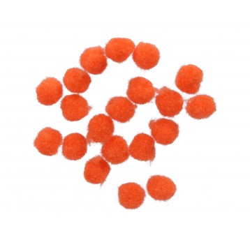 Pompony 2000 szt. pomarańczowe 1 cm