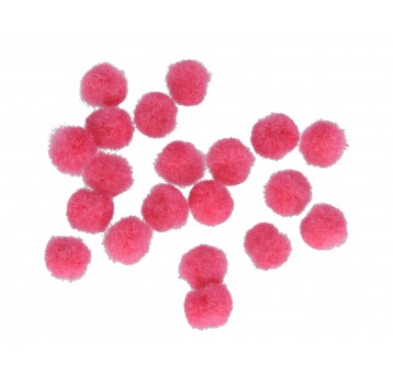 Pompony 2000 szt. różowe 1 cm
