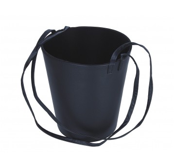Pudełko czarne na kwiaty śr 18cm/21cm