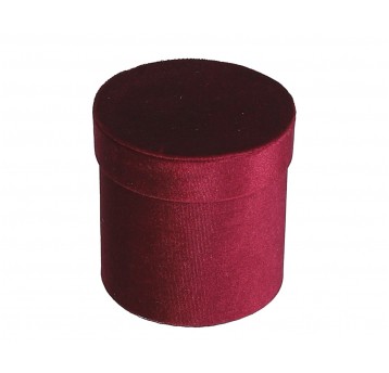 Pudełko okrągłe bordowe śr 11cm/11,5cm