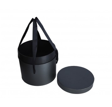 Pudelko okrągle c szare śr 22,5cm /20cm