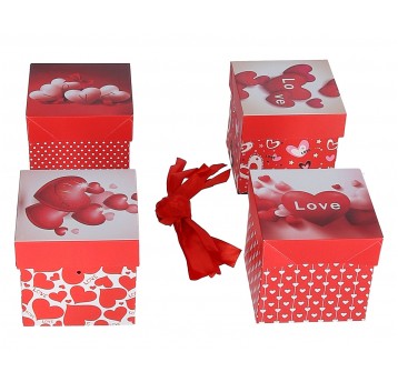 Pudelko ozd.do składania mix h10cm l 10cm d10cm